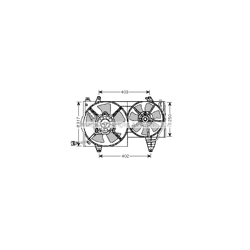 Ventilateur (refroidissement moteur) AVA QUALITY COOLING