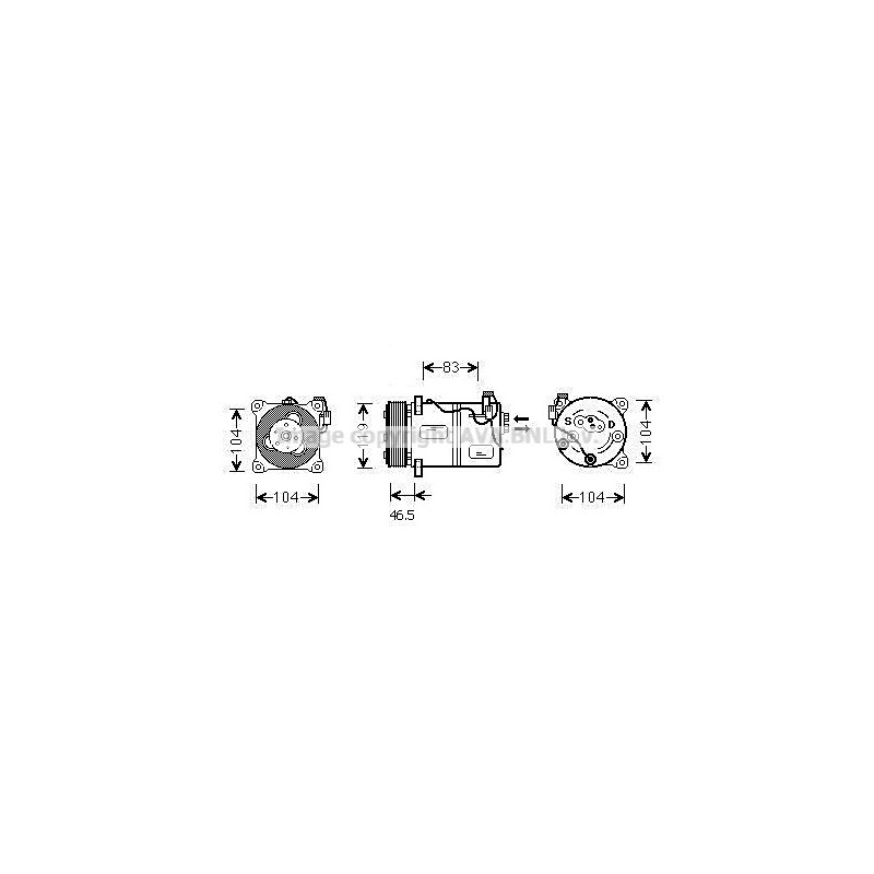 Compresseur de climatisation AVA QUALITY COOLING