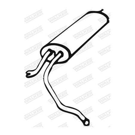 Silencieux arrière WALKER