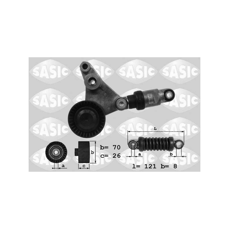 Tendeur de courroie (courroie d'accessoire) SASIC