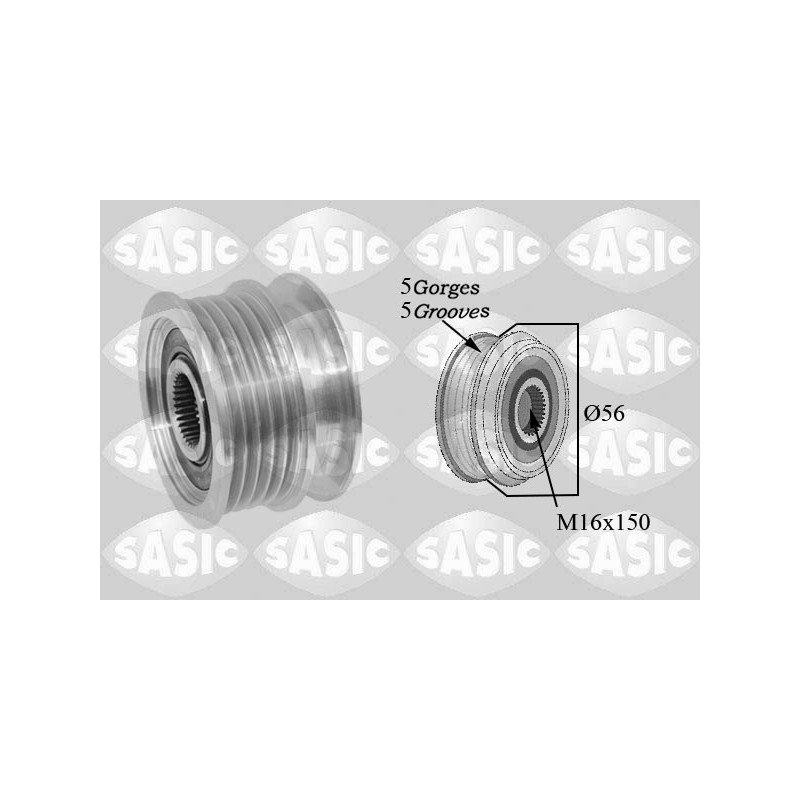 Poulie roue libre (alternateur) SASIC