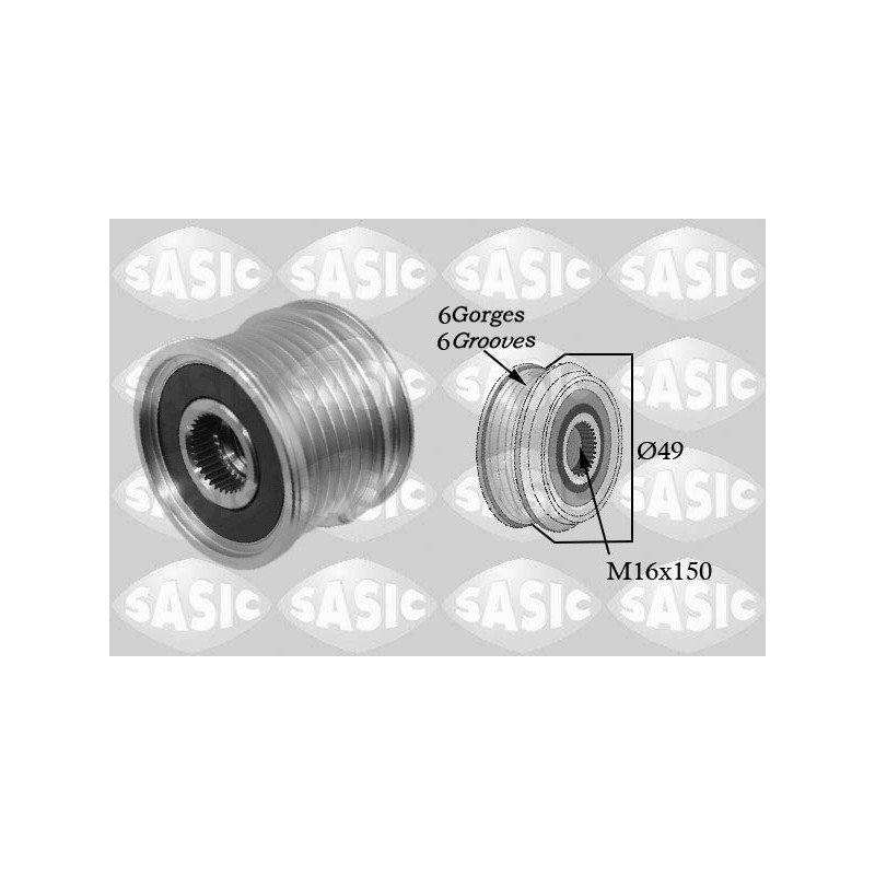 Poulie roue libre (alternateur) SASIC