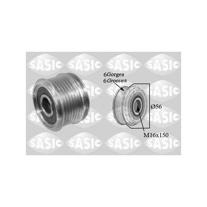 Poulie roue libre (alternateur) SASIC