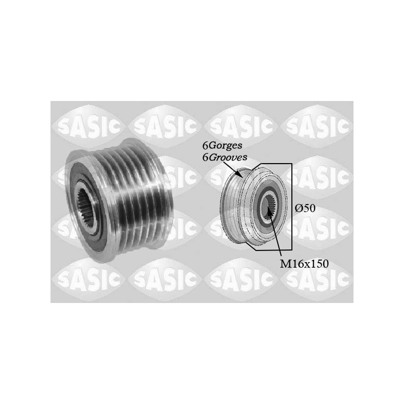 Poulie roue libre (alternateur) SASIC