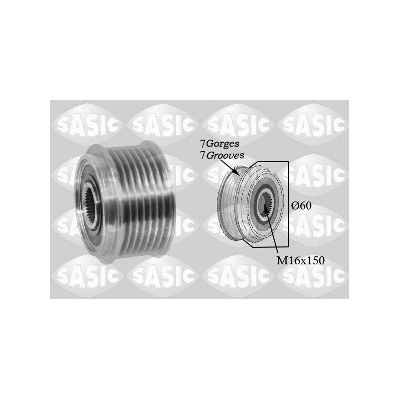 Poulie roue libre (alternateur) SASIC