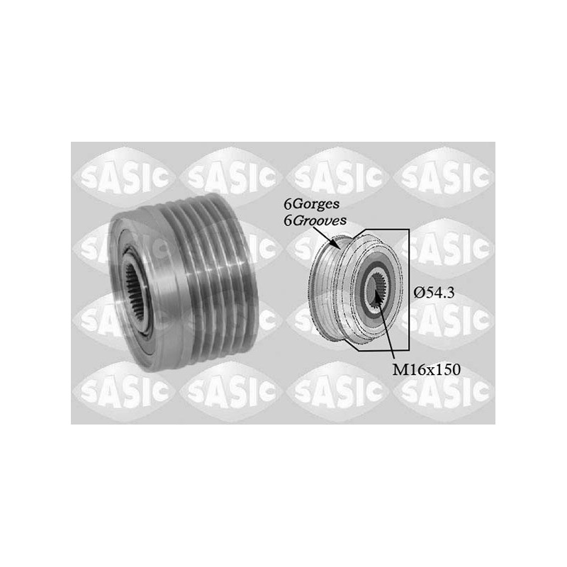 Poulie roue libre (alternateur) SASIC