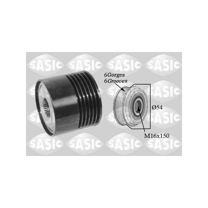 Poulie roue libre (alternateur) SASIC