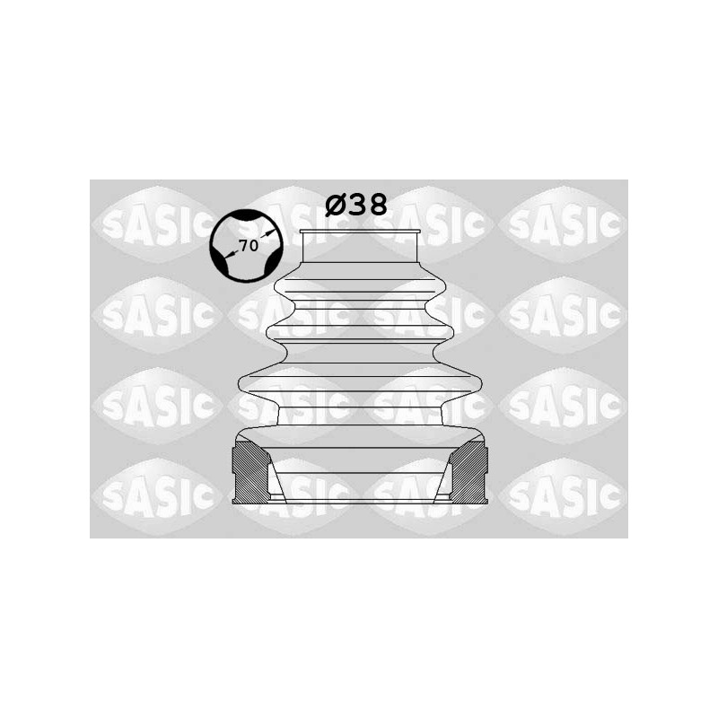 Jeu de joints-soufflets (Cardan) SASIC