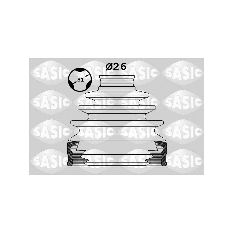 Jeu de joints-soufflets (Cardan) SASIC