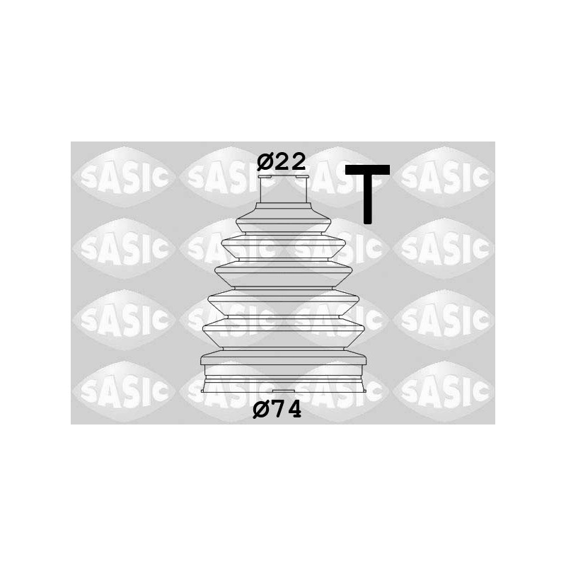 Jeu de joints-soufflets (Cardan) SASIC