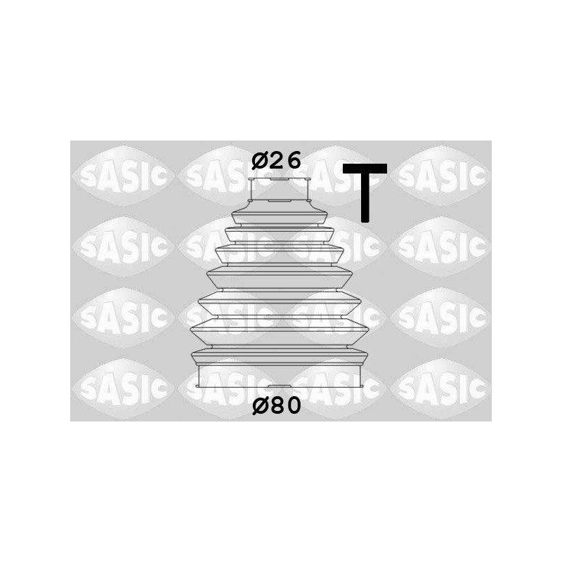 Jeu de joints-soufflets (Cardan) SASIC