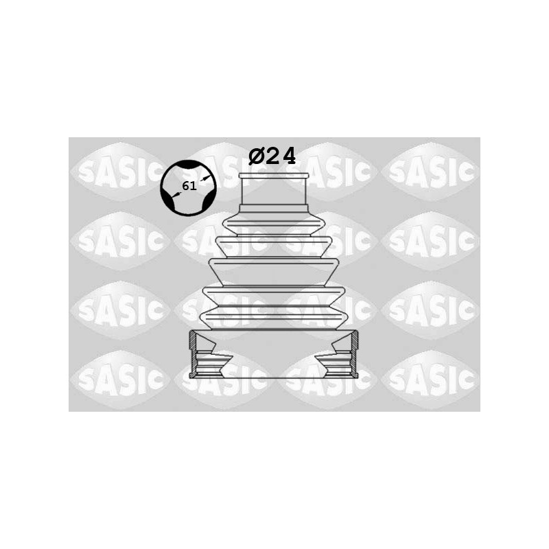 Jeu de joints-soufflets (Cardan) SASIC