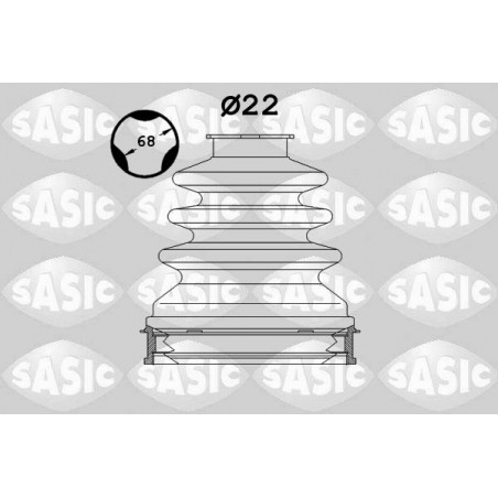 Jeu de joints-soufflets (Cardan) SASIC