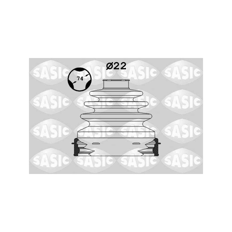 Jeu de joints-soufflets (Cardan) SASIC