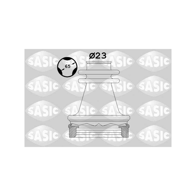 Jeu de joints-soufflets (Cardan) SASIC