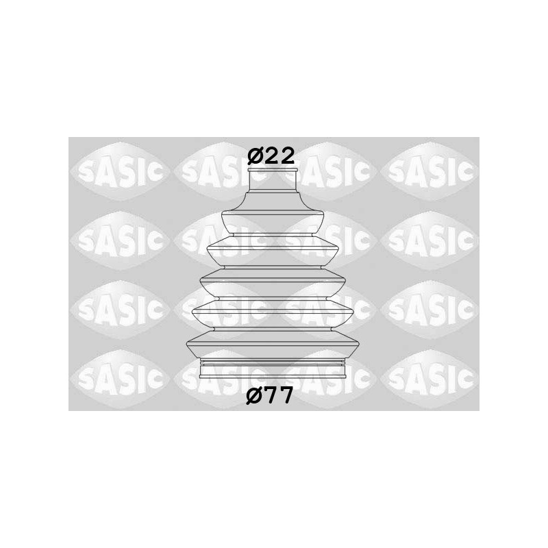 Jeu de joints-soufflets (Cardan) SASIC