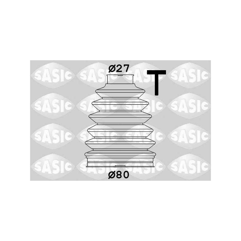 Jeu de joints-soufflets (Cardan) SASIC