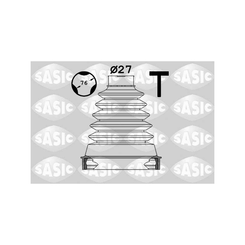 Jeu de joints-soufflets (Cardan) SASIC