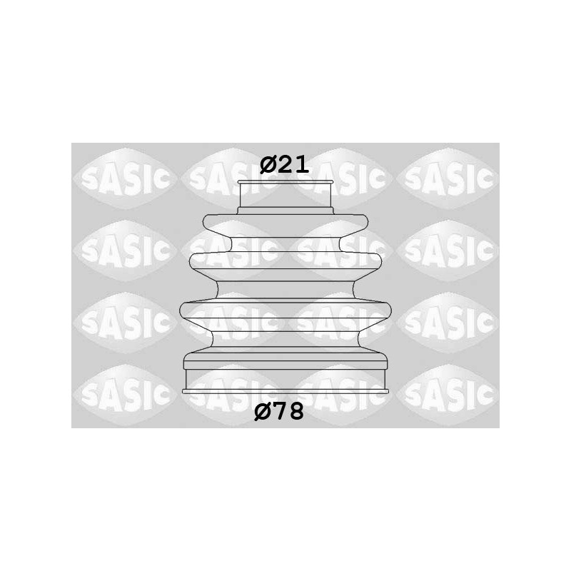 Jeu de joints-soufflets (Cardan) SASIC