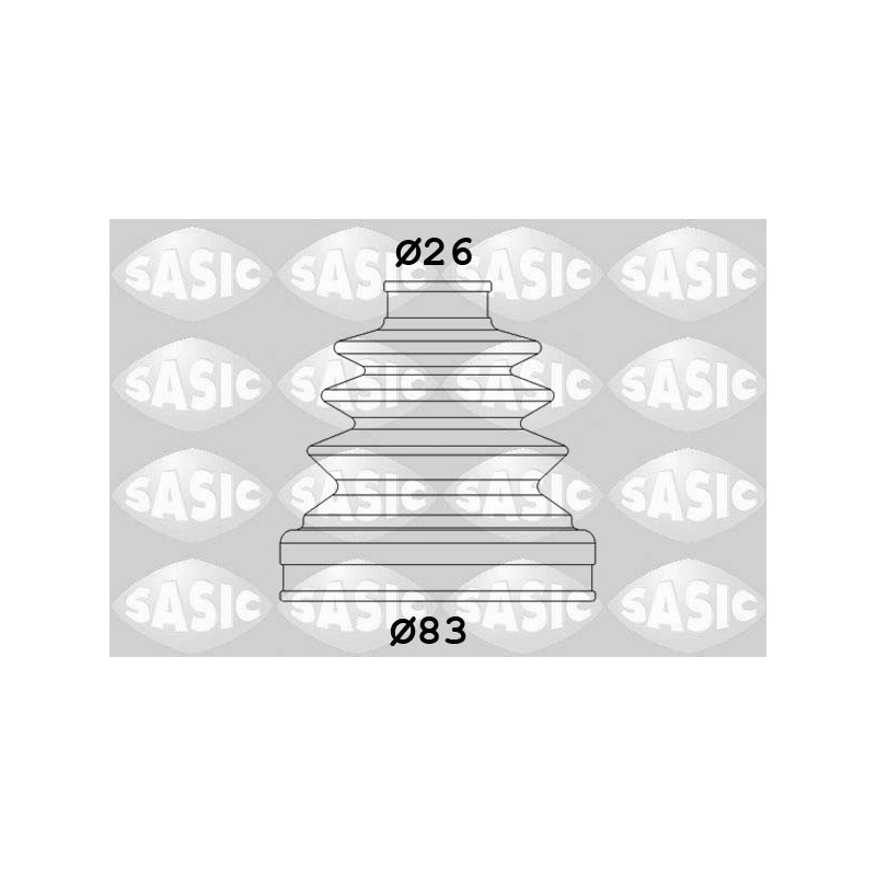 Jeu de joints-soufflets (Cardan) SASIC