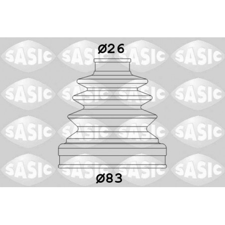 Jeu de joints-soufflets (Cardan) SASIC