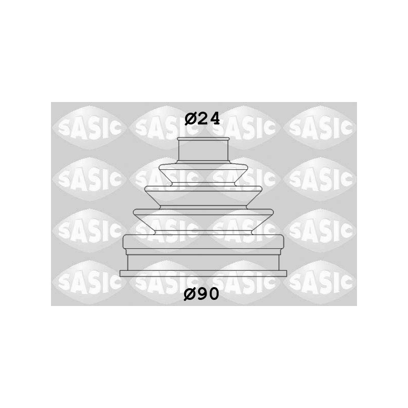 Jeu de joints-soufflets (Cardan) SASIC