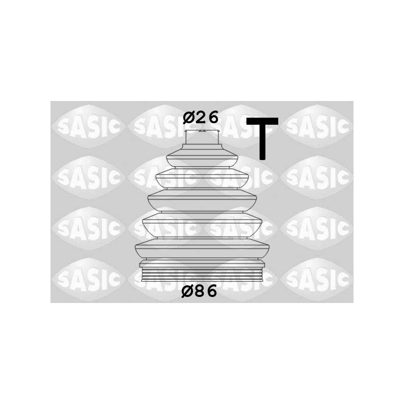 Jeu de joints-soufflets (Cardan) SASIC