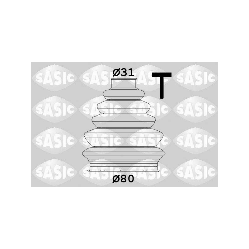 Jeu de joints-soufflets (Cardan) SASIC