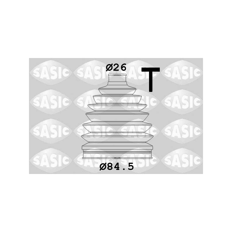 Jeu de joints-soufflets (Cardan) SASIC