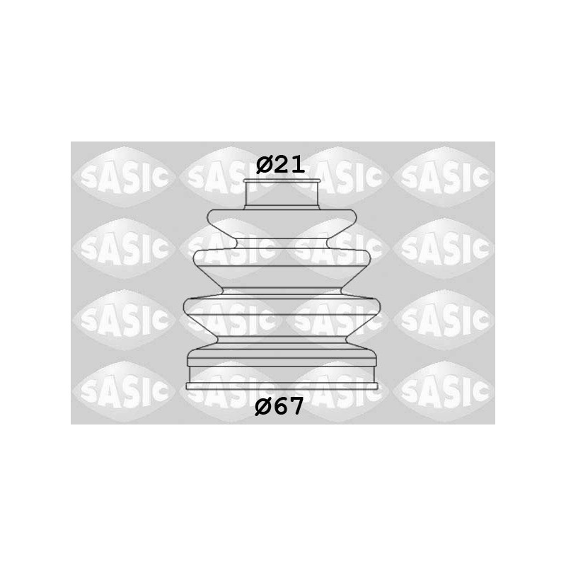 Jeu de joints-soufflets (Cardan) SASIC