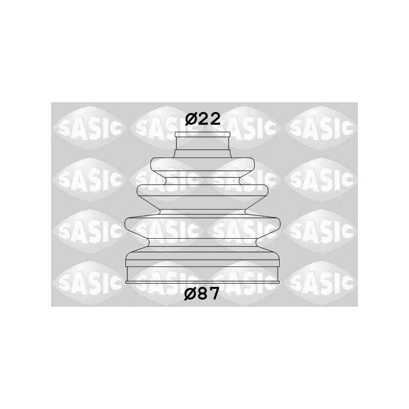 Jeu de joints-soufflets (Cardan) SASIC