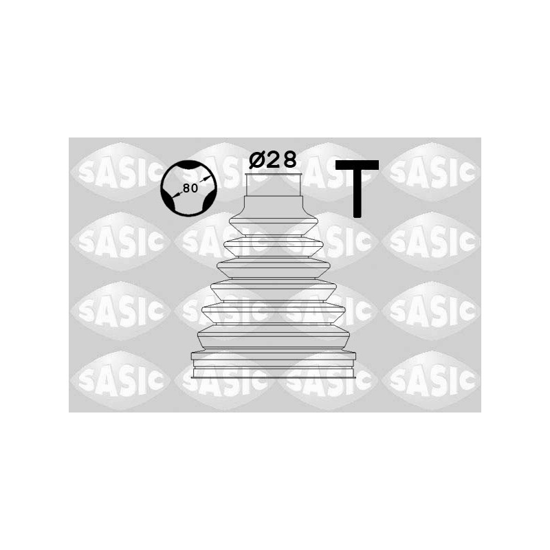 Jeu de joints-soufflets (Cardan) SASIC