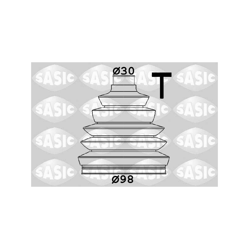 Jeu de joints-soufflets (Cardan) SASIC