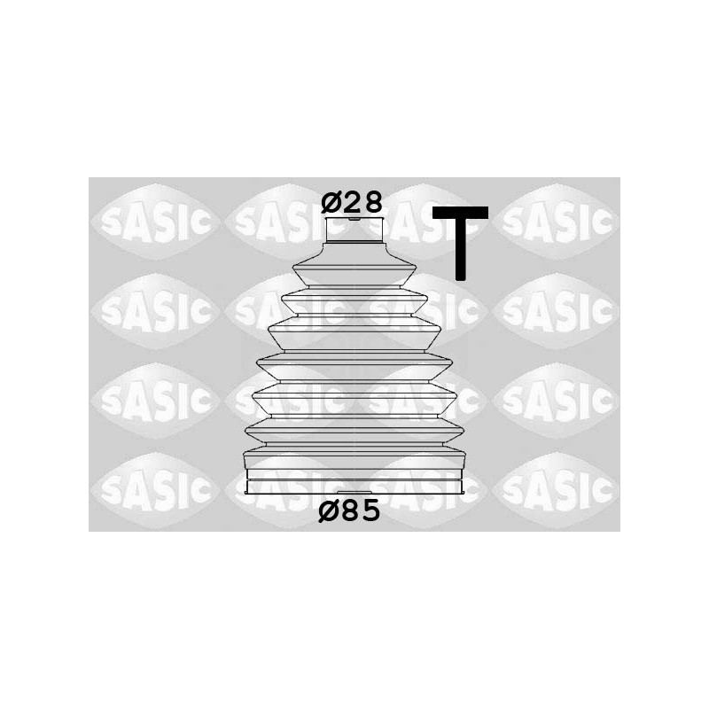 Jeu de joints-soufflets (Cardan) SASIC