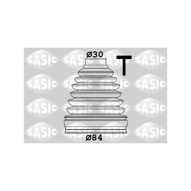 Jeu de joints-soufflets (Cardan) SASIC