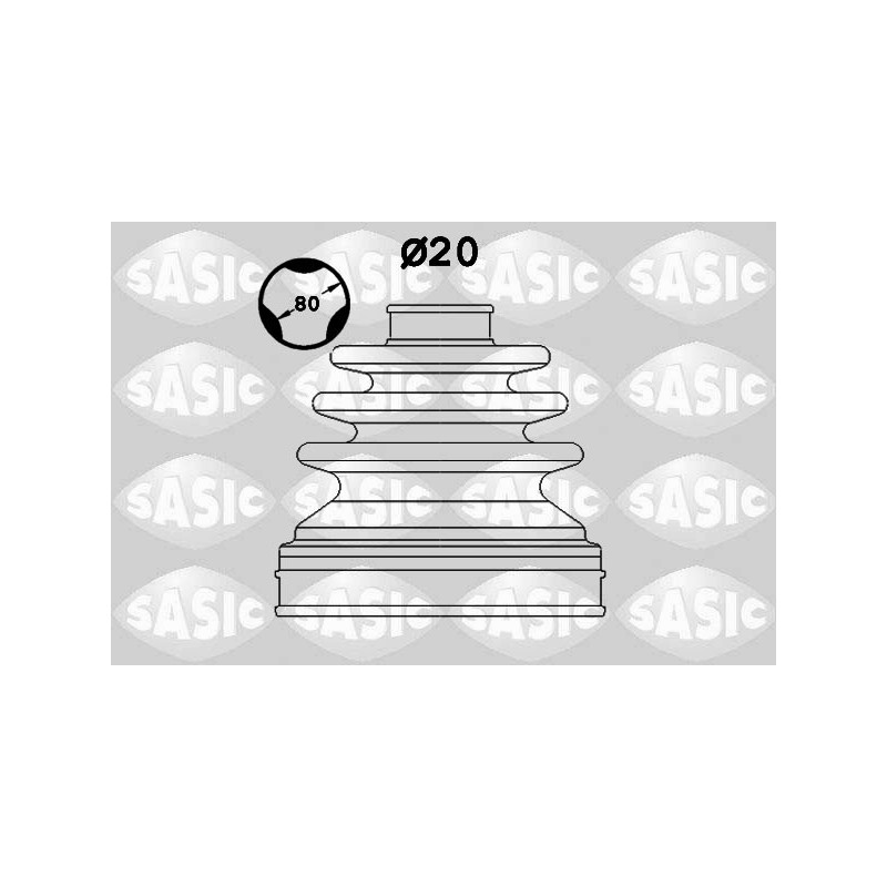 Jeu de joints-soufflets (Cardan) SASIC