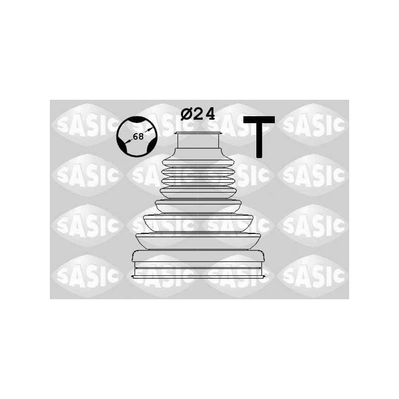 Jeu de joints-soufflets (Cardan) SASIC