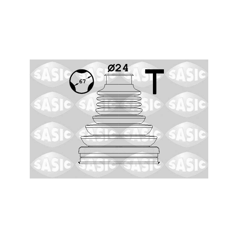 Jeu de joints-soufflets (Cardan) SASIC