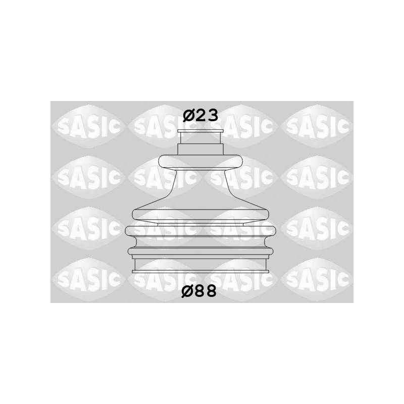 Jeu de joints-soufflets (Cardan) SASIC