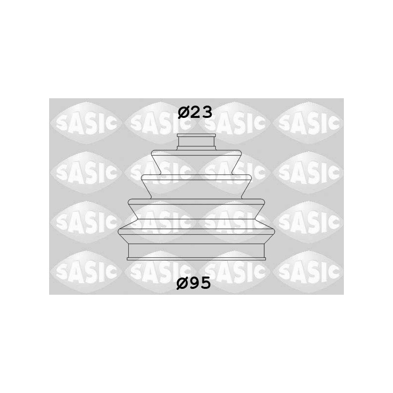 Jeu de joints-soufflets (Cardan) SASIC