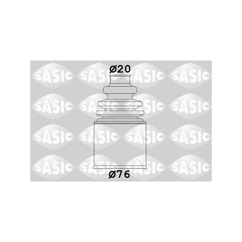 Jeu de joints-soufflets (Cardan) SASIC