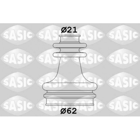 Jeu de joints-soufflets (Cardan) SASIC
