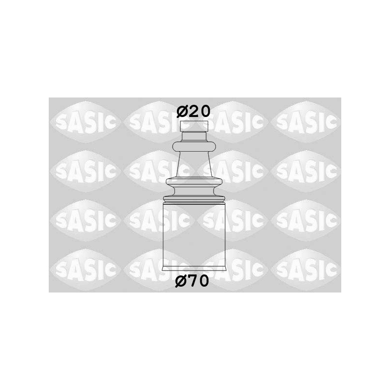 Jeu de joints-soufflets (Cardan) SASIC