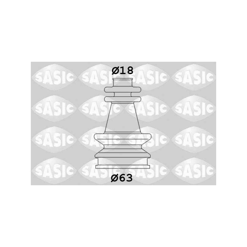 Jeu de joints-soufflets (Cardan) SASIC