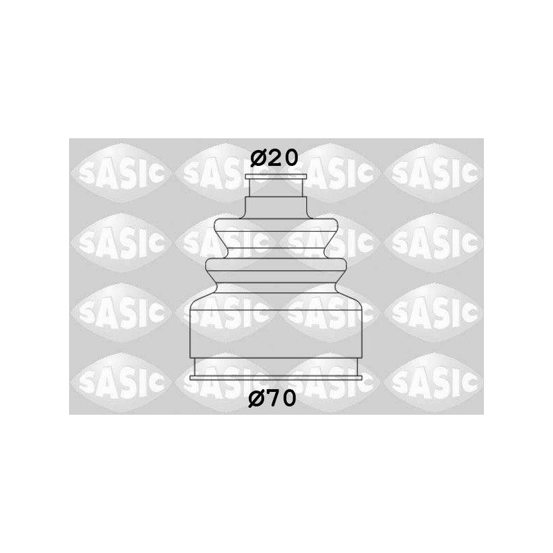 Jeu de joints-soufflets (Cardan) SASIC