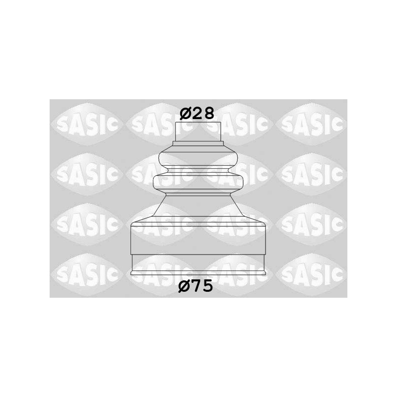 Jeu de joints-soufflets (Cardan) SASIC