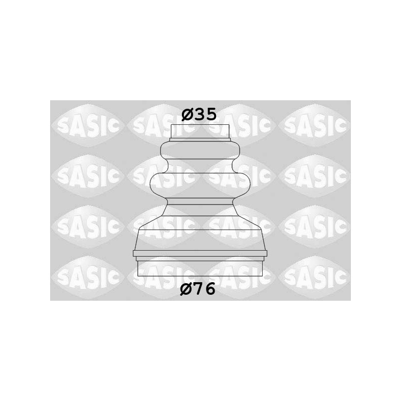 Jeu de joints-soufflets (Cardan) SASIC