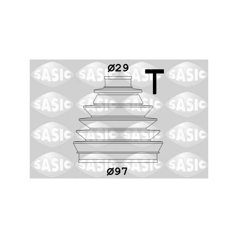 Jeu de joints-soufflets (Cardan) SASIC