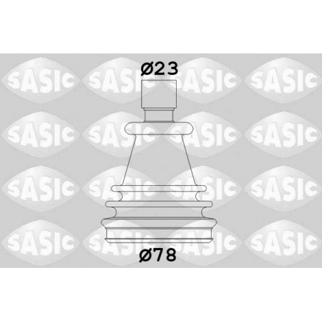 Jeu de joints-soufflets (Cardan) SASIC