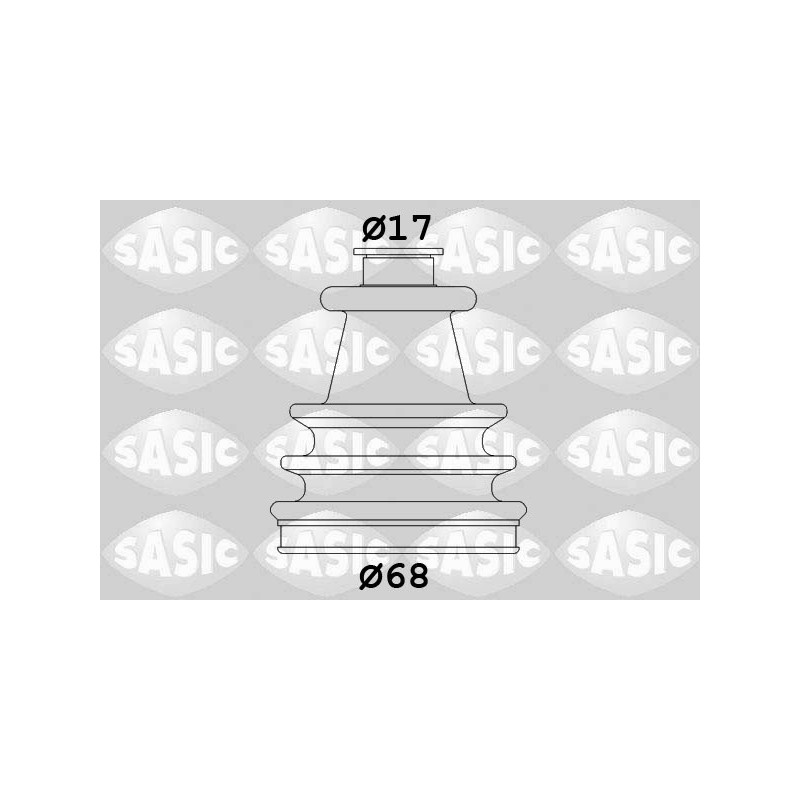 Jeu de joints-soufflets (Cardan) SASIC